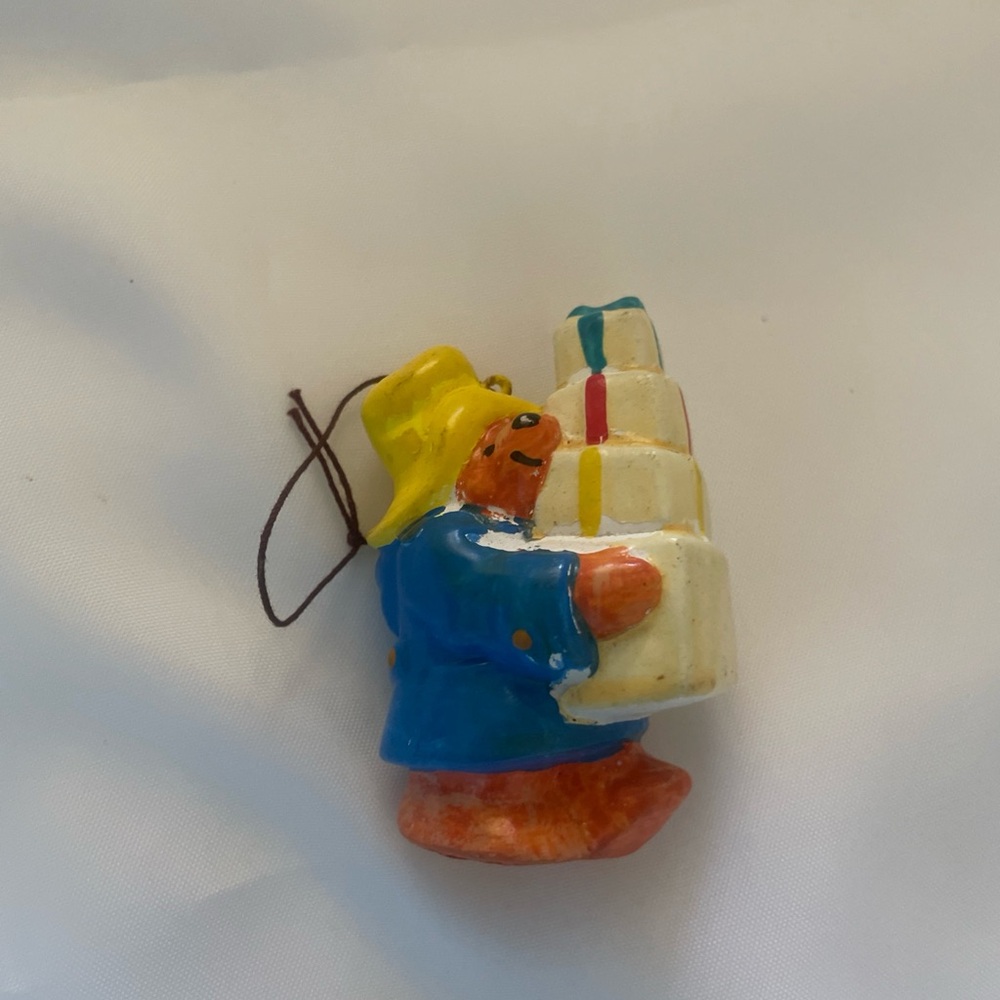 1978 Eden Toys Inc Paddington Bear Figurine  Christmas Ornament